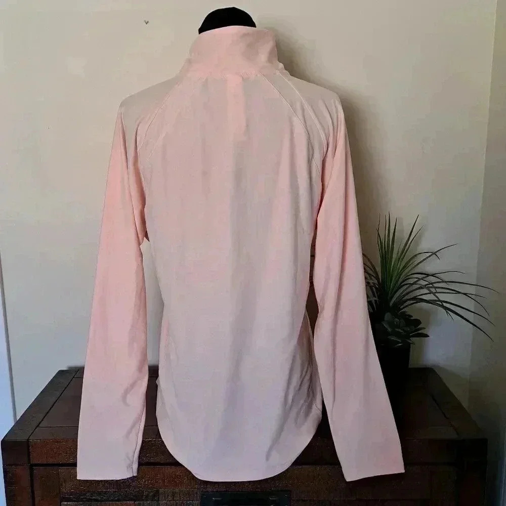 New Balance Half Zip Pullover Peach Large Active Top Lightweight Performance Top - Picture 6 of 12